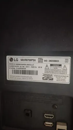 Tv smart retirada de peça