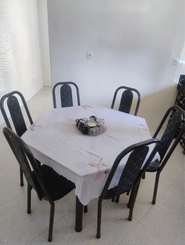 Mesa Hezagonal vidro 6 lugares