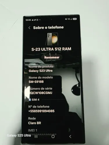 S-23 ULTRA 512 RAM NA GARANTIA SAMSUNG