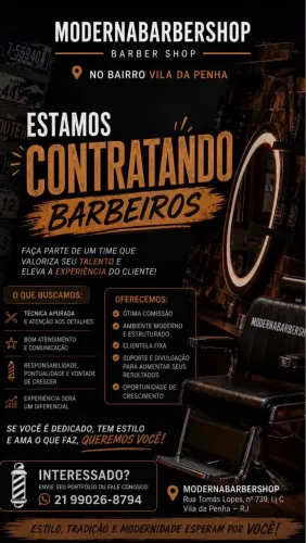 Vaga para barbeiro