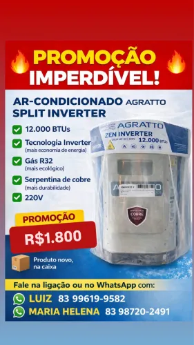 Ar condicionado Agratto 12.000 Btus