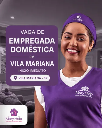Vaga de Empregada Doméstica Inicio Imediato