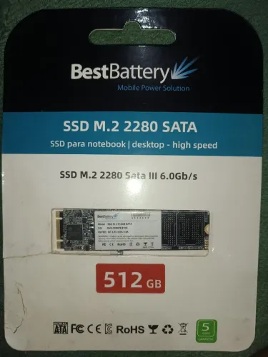 SSD M.2 2280 SATA III 512GB BestBattery