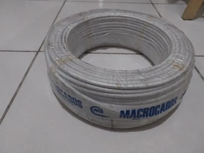 Cabo Coaxial Trançado - 100 metros (Novo)
