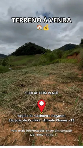 ? Terreno de 1.000 m² à venda em São João de Crubixá - Ótima oportunidade!