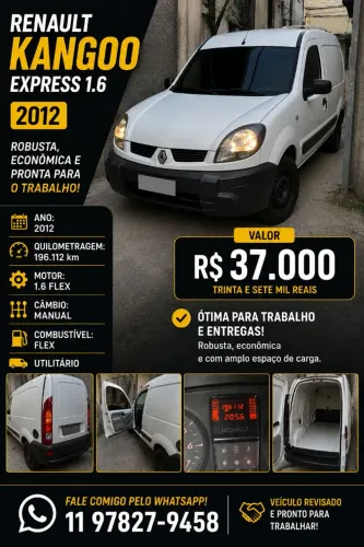 Renault Kangoo Express Hi-flex 1.6 16V 2012