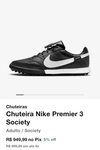 Vendo chuteira Nike premier society 41