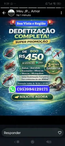 Desratização e serviços gerais 
