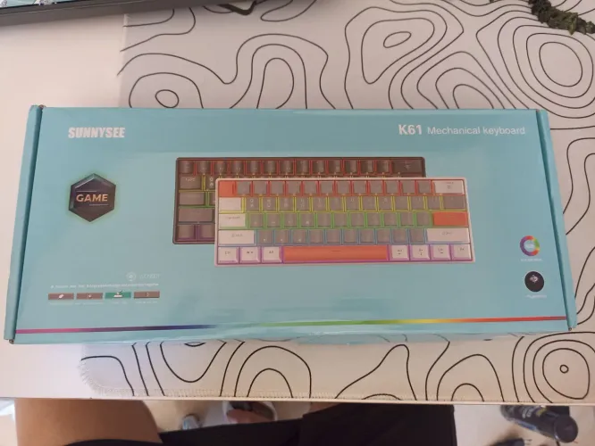 Teclado mecânico K61 SUNNYSEE WHITE