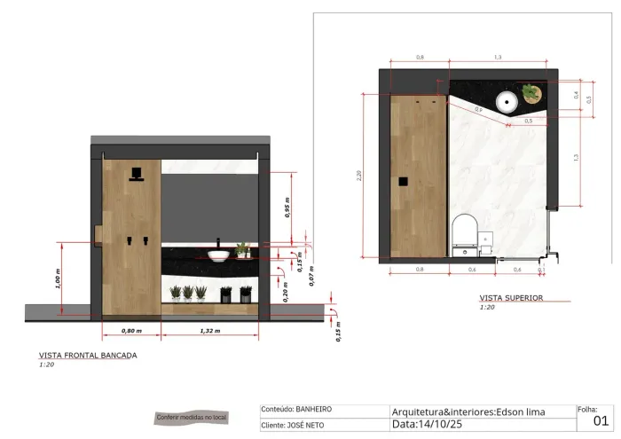 Projetos de arquitetura e interiore construção e reformas..s