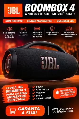Vendo JBL Bombox 4 - ?SOM POTENTE E INIGUALÁVEL JBL ?