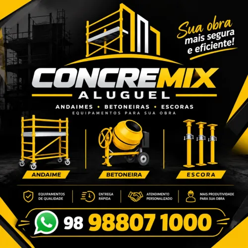 ALUGUEL DE EQUIPAMENTOS PARA CONSTRUÇÃO