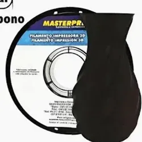 Filamento 3D PLA Fibra de Carbono MasterPrint 1kg 1,75mm Impressora 3D Bambulab Kobra x