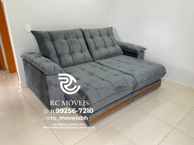 Sofá Retrátil Barcelona Euro Pillow 30cm - Conforto Premium e Sofisticação