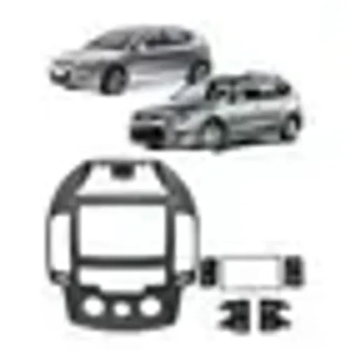 Moldura Painel 2 Din Som Dvd Hyundai I30 Ar Analógico 09/12