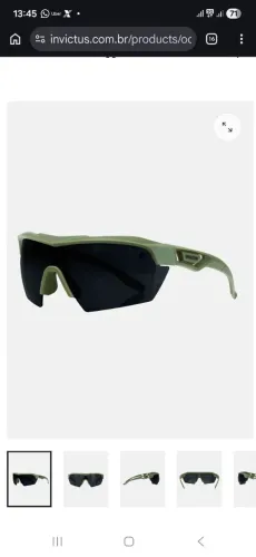 Óculos tático invictus verde oliva