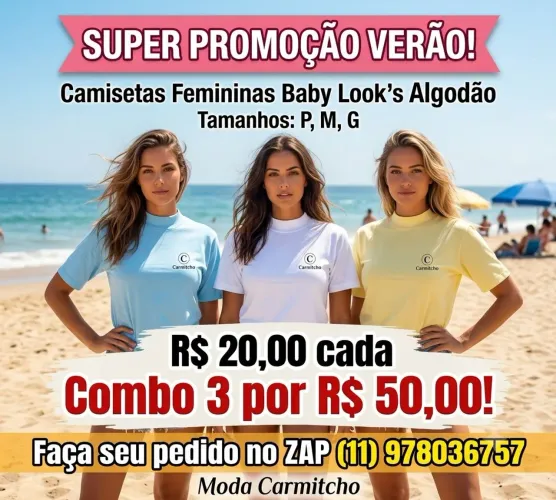 Baby look feminino