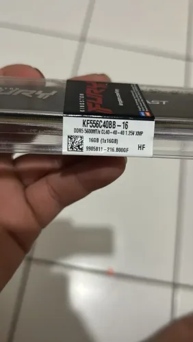 Memória ram 1x16GB 5600mhz Cl40 Kingston Fury