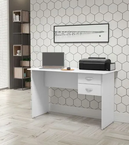 Mesa para computador / Escrivaninha Ômega 02 gavetas = Entrega é grátis!