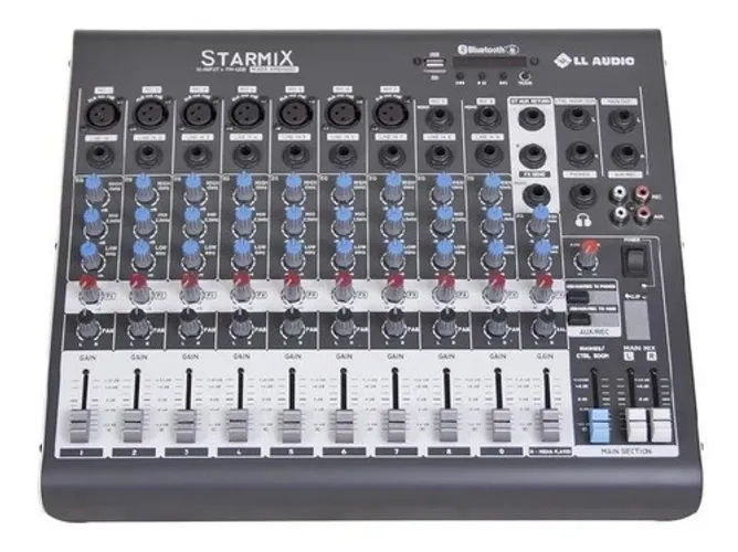 Mesa de som Starmix 1002 - 10 canais