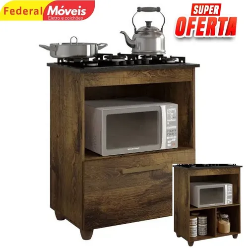 Balcão para cooktop 5 bocas Silvia - novo na caixa