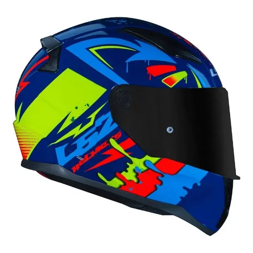 Capacete LS2 FF353 Rapid Tagline Amarelo/Azul (Entrega Grátis*)