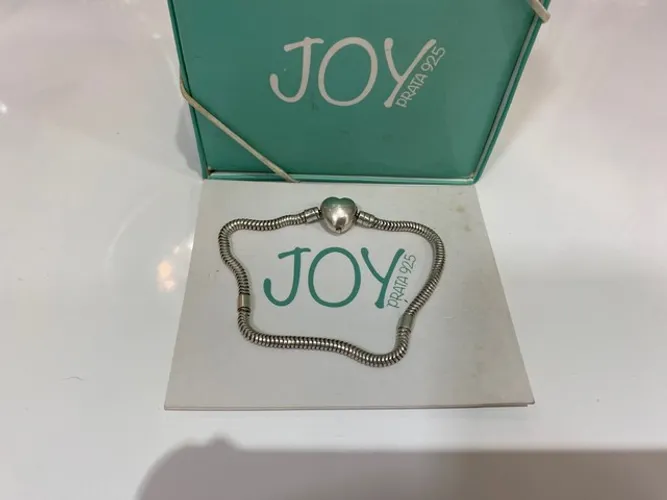 Pulseira Berloque Coração Prata 950 Joy - tipo Pandora