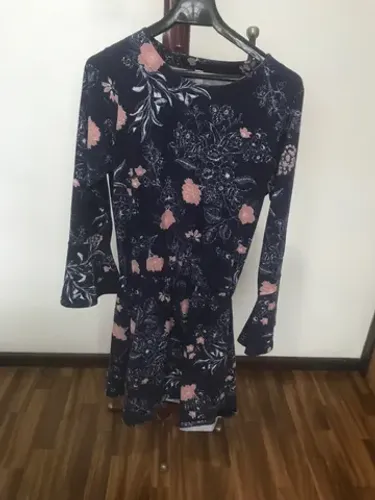 Vestido manga longa