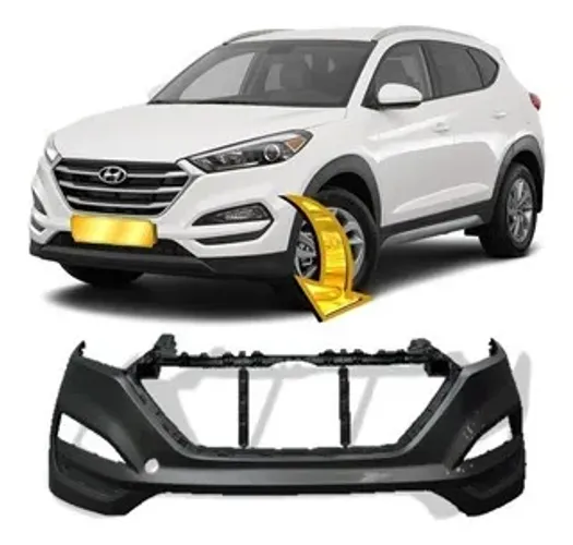 Parachoque Dianteiro Hyundai New Tucson 2017 - Preto Liso - FPI