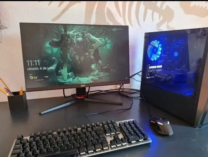 Computador Novo Completo i7 Gtx 1050 Monitor 24pl