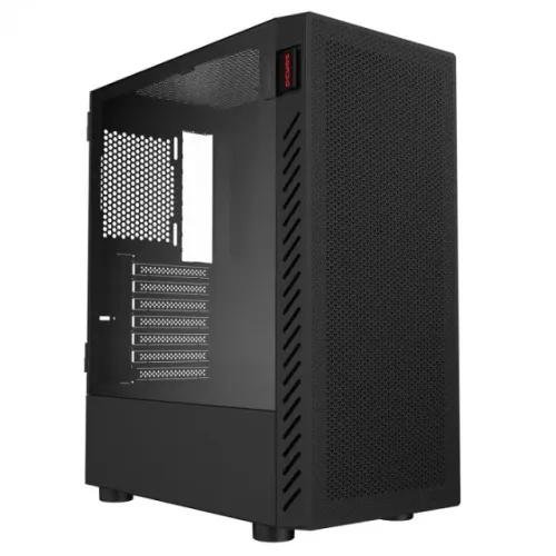 Gabinete Gamer Pcyes Bolter Black Vulcan *Sem Fan Led - ATX, Micro-ATX e Mini-ITX - WZetta