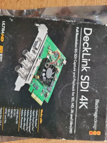 Placa de captura SDI 4K usada uma vez
