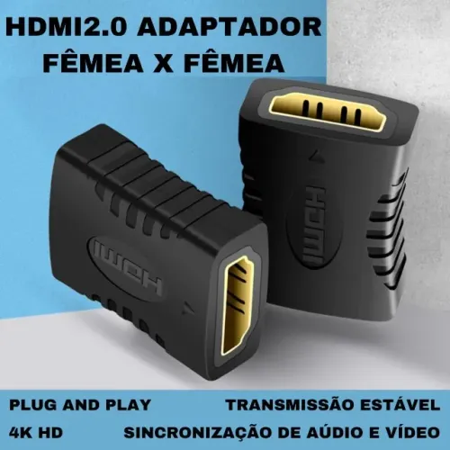 Adaptador Emenda Hdmi Femea X Hdmi Femea