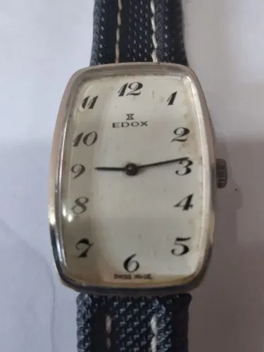 Relógio Antigo Edox Curvex (Banana)