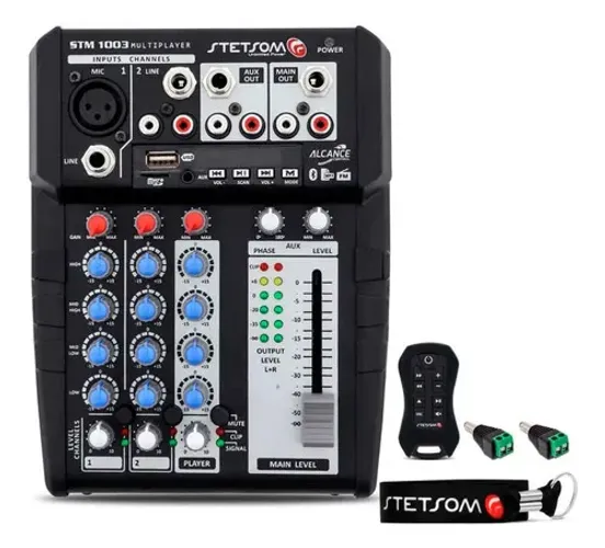 Mesa Som Stm1003 Stetsom Multiplayer 3 Canais