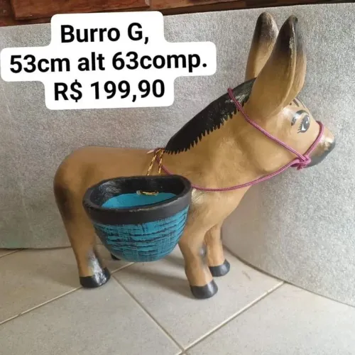 Burrinho de cimento 53cm altura 