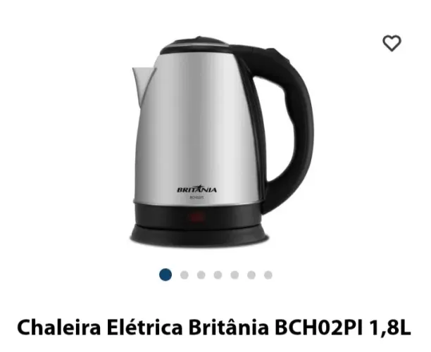 Chaleira elétrica Britânia bch02pi 110v