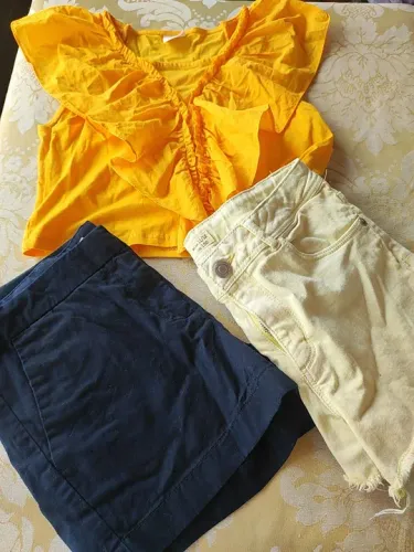 Conjunto Blusa e Short Infantil importados 