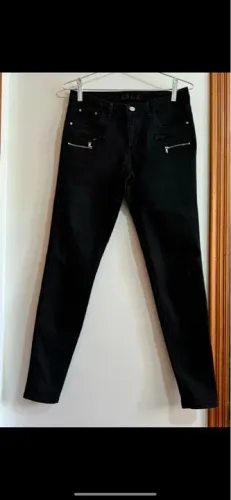 Calça jeans preta feminina tamanho 36
