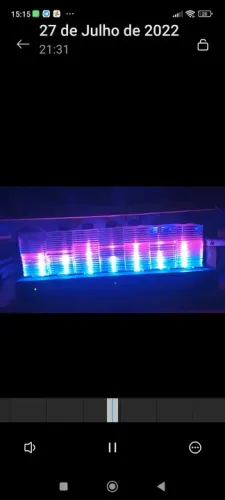 ANALIZADOR DE ESPECTRO EM ACRÍLICO PARA SOM GRADIENTE, MARANTZ, PIONEER ETC.