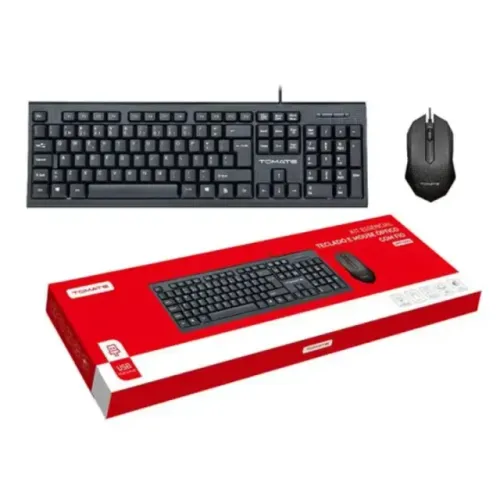 Teclado e Mouse Com Fio Tomate MKT-01713