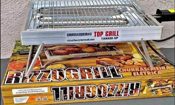 Churrasqueira elétrica top grill na promoção 