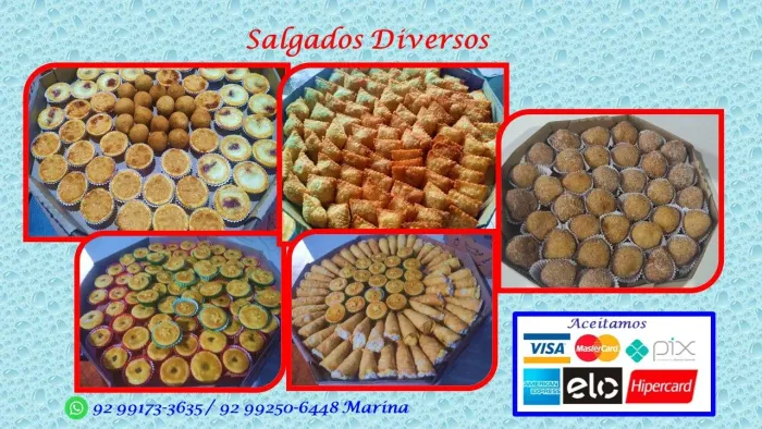 Salgados e Doces para festa