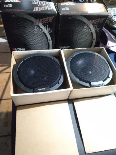 Par de subwoofer de 10" polegadas Novik Master 360W de época anos 90