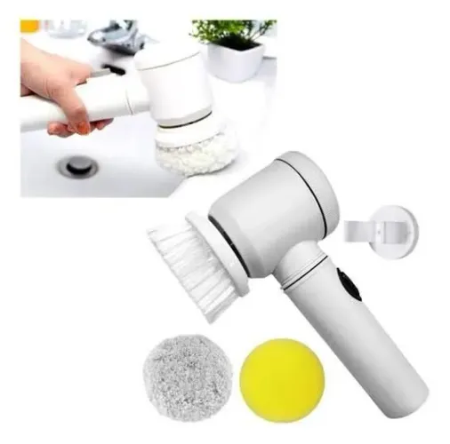 Escova de Limpeza Elétrica Rotativa - Ideal para Cozinha
