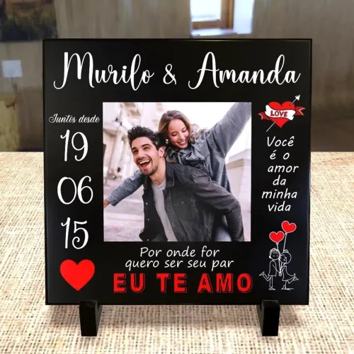 Quadro personalizado com foto em MDF 15x15