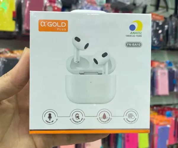 Fones de Ouvido Bluetooth TWS - A'Gold Plus