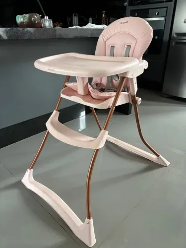 Burigotto Bon Apettit Cadeira De Refeição Mon Amour Cor Rosa