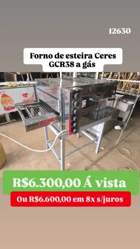 FORNO DE ESTEIRA USADO
