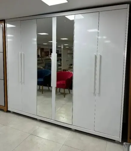 Guarda Roupa Sedan 6 Portas 6 Gavetas com espelho 100% MDF - FAZEMOS ENTREGA!